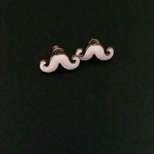 Moustache Stud Earrings